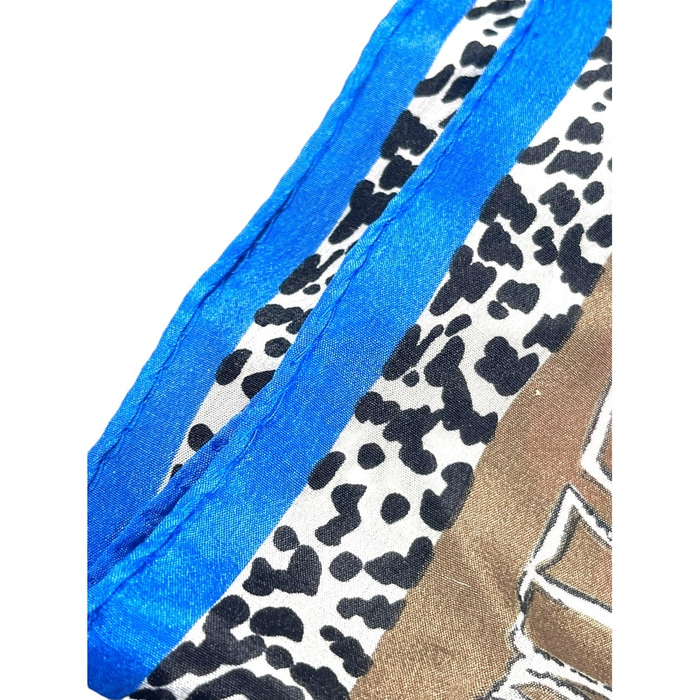 Vintage 1960s VERA Hawaiian flower silk scarf - Picture 8 of 8